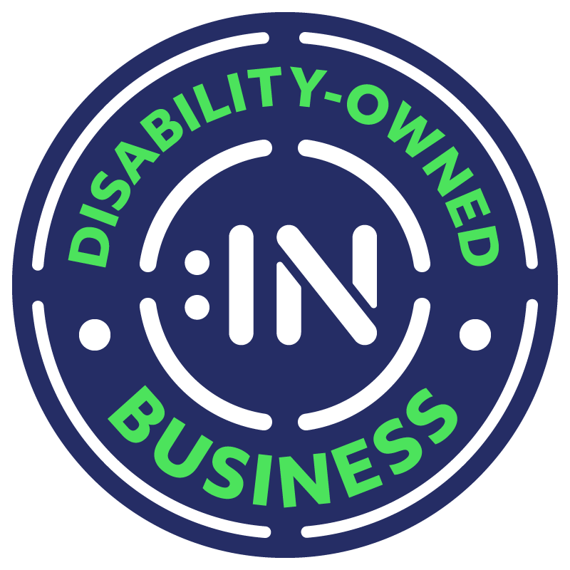 Disability:IN Certified Disability-Owned Business Enterprise Logo
